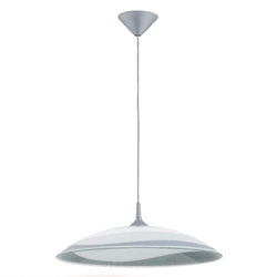 Lampa wisząca ALFA TAWOLO SREBRNA 1xE27 47cm | 60594