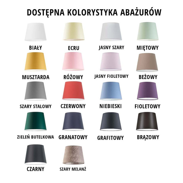 Lampa podłogowa do pokoju chłopca niebieski abażur Aruba