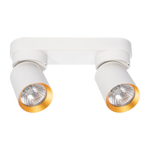 Lampa Sufitowa Andy 2xGU10 Biały + Złoty