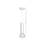 Lampa Wisząca DANTE SILVER 1xGU10
