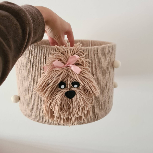 Lampa dla dziecka w stylu Boho Pieski