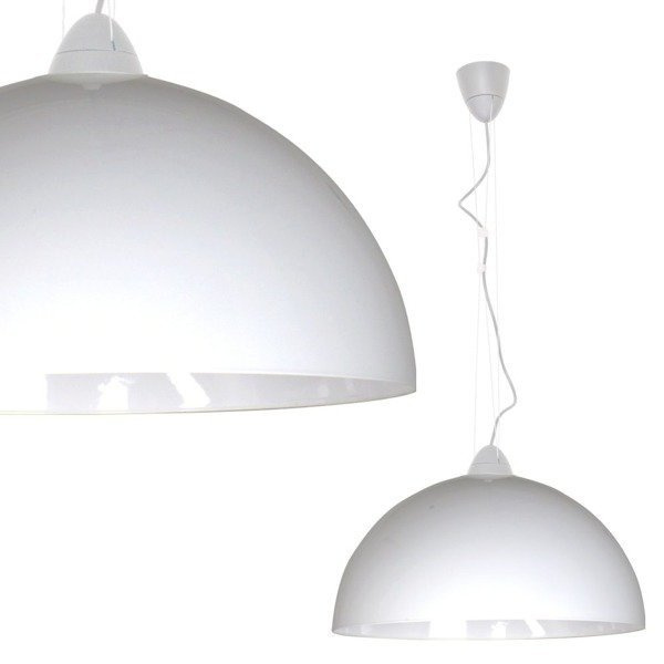 Wisząca HEMISPHERE white L 50cm biała