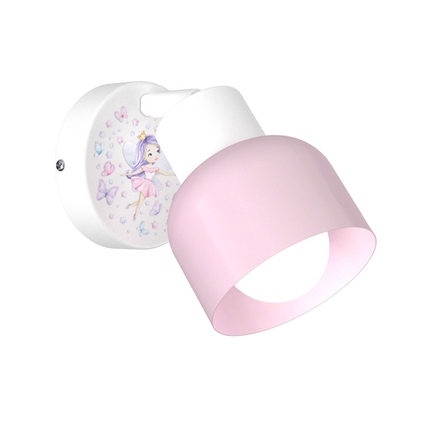 Lampa ścienna kinkiet do pokoju dziewczynki Wróżka 1xE27