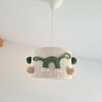 Lampa sufitowa do pokoju dziecięcego w stylu Boho Dinozaury 30 cm