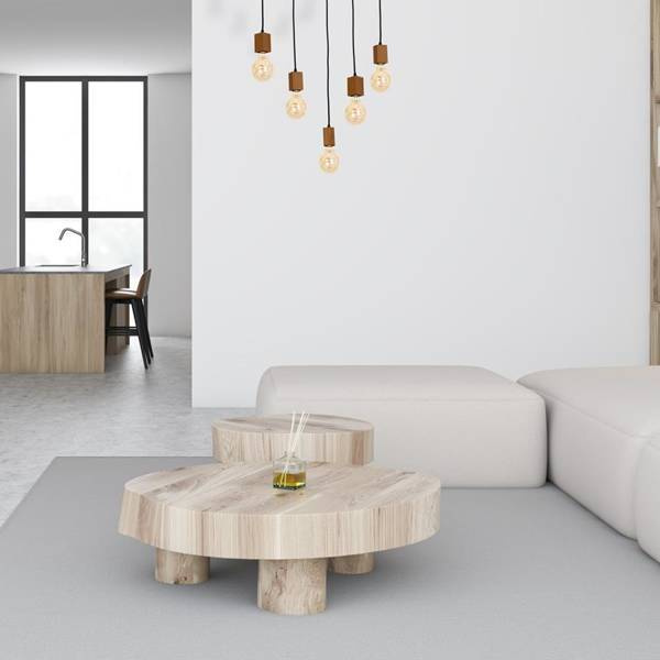 Lampa Wisząca JACK, MLP4358, dąb, 5x60W E27