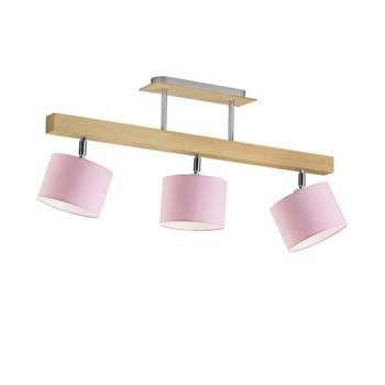 Lampa sufitowa do pokoju dziewczynki różowe abażury Zaczarowany Cylinderek