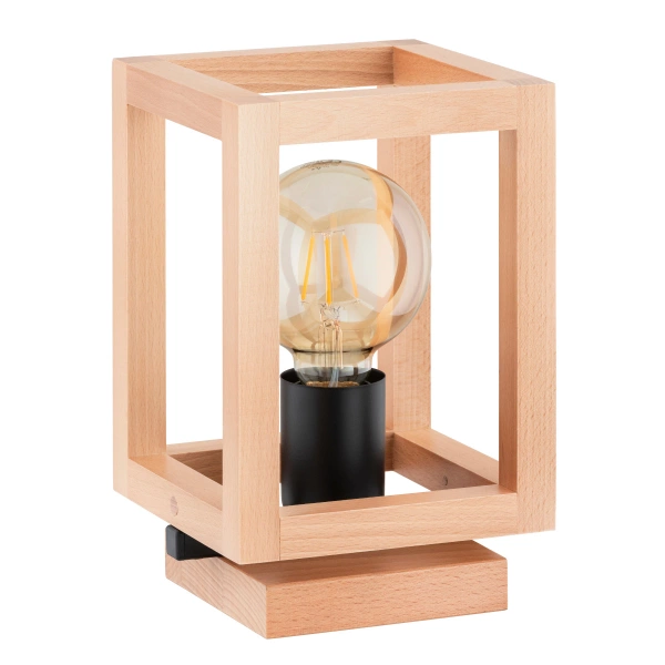 Lampka nocna pako drewniana 1xe27 16cm | 9449