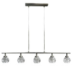 Lampa sufitowa Candellux 35-04607 Gira 5X40W G9 satyna nikiel