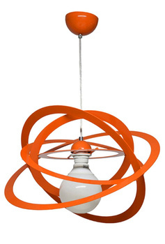 Lampa sufitowa do pokoju dziecięco pomarańczowa Sferis 1XE27