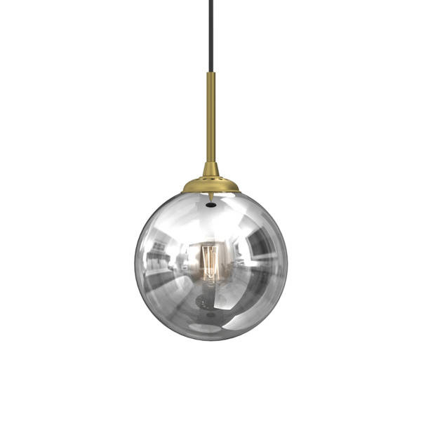 Stylowa lampa wisząca REFLEX fi 17 MLP8413, czarny/złoty, 1x40W E14