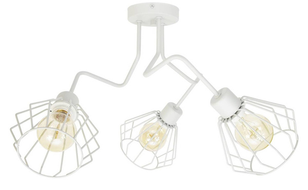 Lampa sufitowa do pokoju młodzieżowego  szara Zyg Zag