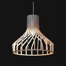 Lampa wisząca sklejka BIO 38cm E27