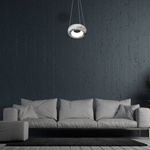 Zwis pojedyńczy LED MERCURIO chrom 25cm