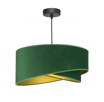 LAMPA SUFITOWA ZWIS KASHMIR ABAŻUR ZIELEŃ