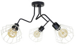 Lampa sufitowa młodzieżowa czarna Zyg Zag