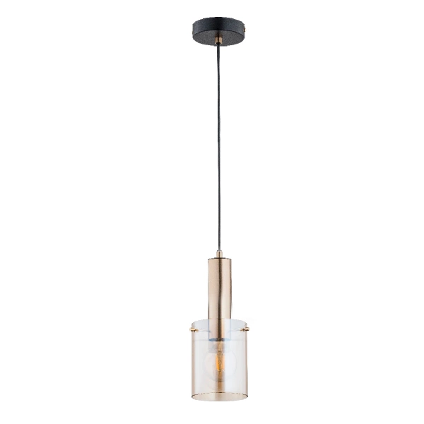 Lampa wisząca ALFA CELIA ZŁOTA 1xE27 15cm | 60832