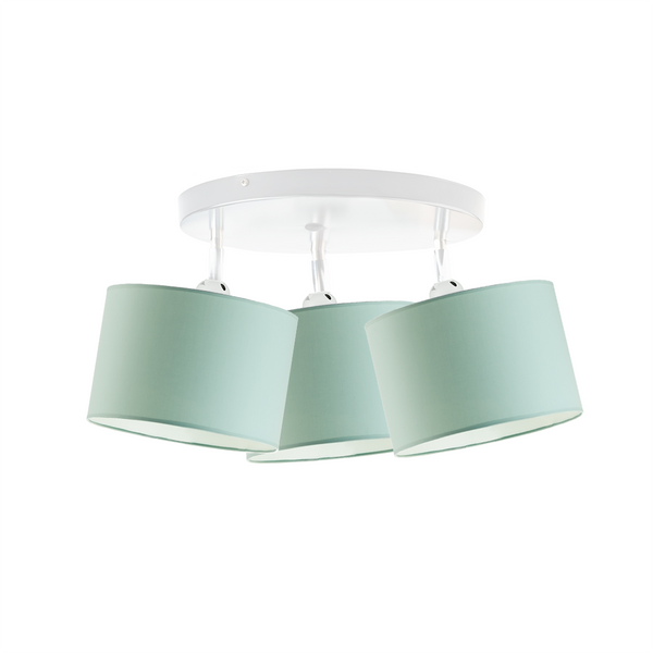 Lampa do pokoju chłopca niebieskie abażury Bajkowy Cylinderek 