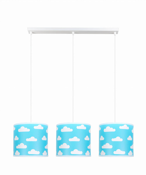 Lampa sufitowa dla chłopca z motywem piłkarskim abażury w piłki 3xE27 Led