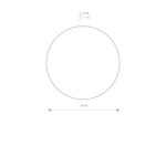 Lampa ścienna kinkiet LED RING LED S 7W okrąg 15cm 3000K 400lm | biały