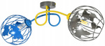 Lampa sufitowa do pokoju dziecka  kolorowa Edison Globus 2