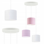Lampa wisząca do pokoju dziewczynki różowa Cukierkowy Cylinderek