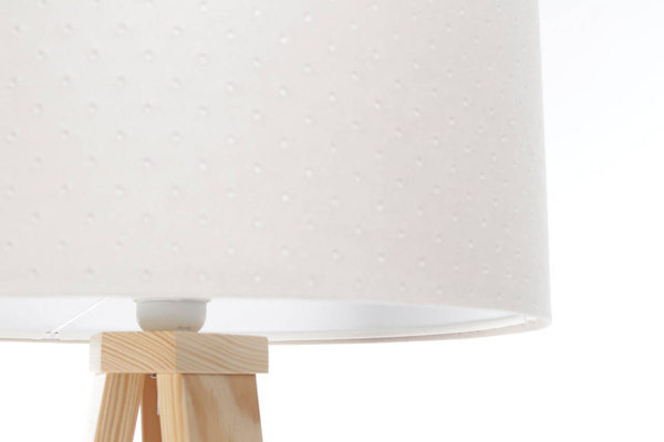 Lampa podłogowa dla dziewczynki i chłopca jasnokremowa trójnóg Jasmine
