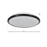 Plafon TERMA BLACK 18W LED Ø280 mm ML6402