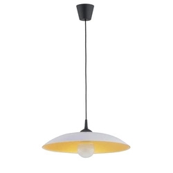 Lampa wisząca ALFA BETULA CZARNO-BIAŁA 1xE27 48cm | 61191
