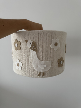 Lampa wisząca do pokoju dziewczynki w stylu boho Gąska średnica 35 cm Led