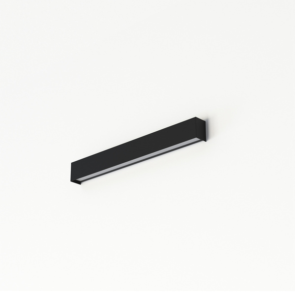 Kinkiet STRAIGHT WALL LED SILVER S 62cm T8 11W | czarny