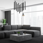 Lampa wisząca MONZA, MLP8844, czarna, 11x8W G9