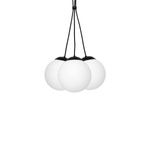 Nowoczesna lampa wisząca SUPEŁ LIMA BLACK 3xE14 MLP6523