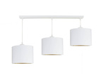 Nowoczesna biała lampa wisząca złoty środek Mirror Line White 3 