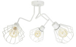 Lampa sufitowa do pokoju młodzieżowego  szara Zyg Zag