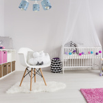 Lampa sufitowa do pokoju chłopca i dziewczynki niebieska w gwiazdki 3xE27 led