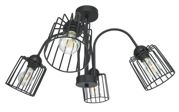 SUFITOWA LAMPA ARCANA 4 CZARNA TUBA