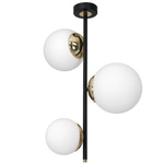 Nowoczesna lampa sufitowa SPARTA BLACK / GOLD MLP6496