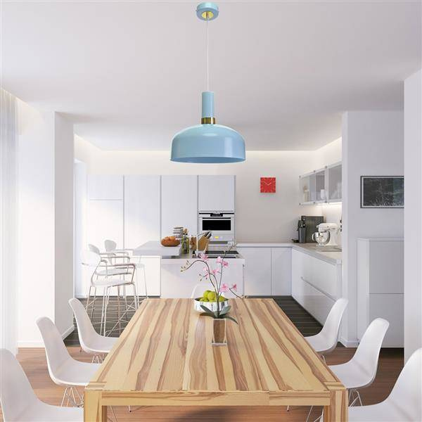 Nowoczesna lampa wisząca MALMO BLUE 1xE27 MLP6201