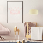 Lampa sufitowa do pokoju dziecka z abażurem 40 cm Tęczowy Cylinder 3xE27