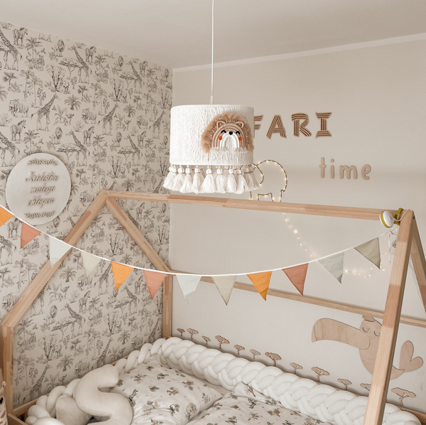 Lampa sufitowa do pokoju dziecka w stylu Boho Król Lew