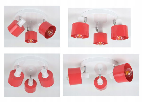 Lampa sufitowa do pokoju chłopca i dziewczynki  niebieska Classic 3 