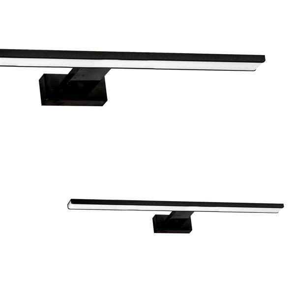 Kinkiet nad lustro czarny SHINE 60cm Led