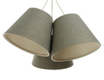 Lampa w stylu Boho do pokoju dziewczynki i chłopca potrójna stożki 