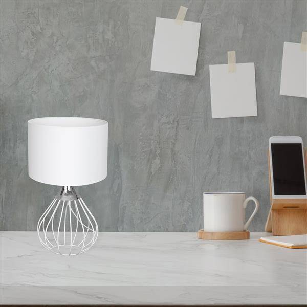 Lampa stołowa KANE WHITE 1xE27 MLP4802