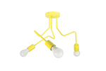 Lampa sufitowa do pokoju dziecka żółta w stylu loft Luna 3