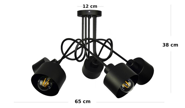 Lampa do pokoju młodzieżowego loft 5