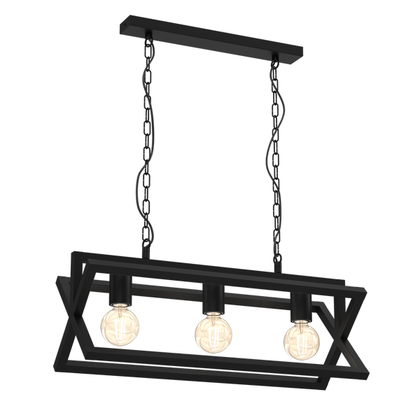 Lampa wisząca ARNOLD, MLP8563, czarna, 3x60W E27