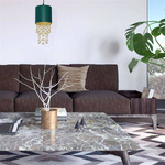 Nowoczesna lampa wisząca ALMERIA GREEN/GOLD 1xE27 MLP6449