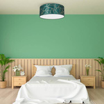 Lampa sufitowa ZIGGY GREEN, MLP7577, 40 cm, butelkowa zieleń/złoty, 2x60W E27