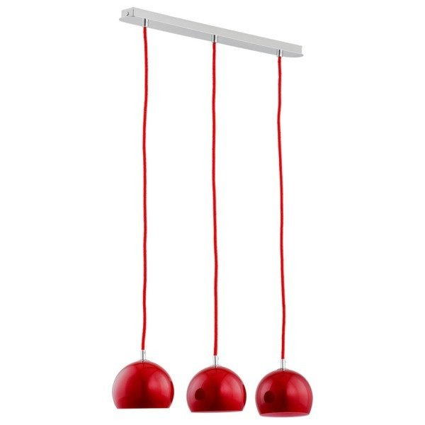 Lampa wisząca listwa WATERFALL czerwona szer. 50cm